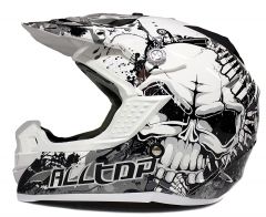 Hjälm Cross Alltop AP-882 Vit/Silver